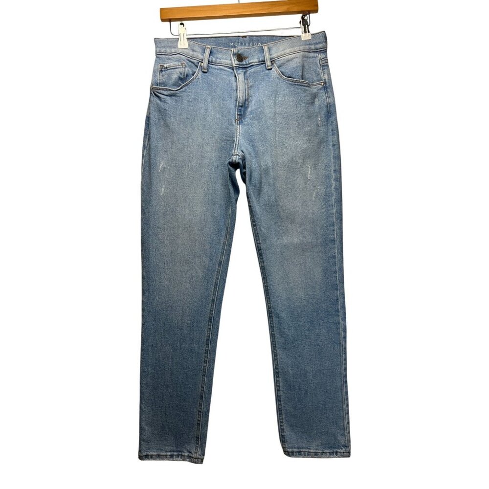 Mott & Bow Women's Slim Straight Light Blue Denim Jeans Size W29 L30